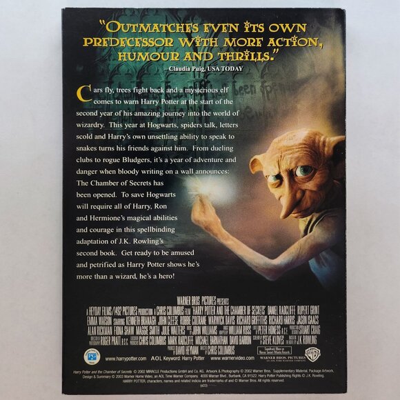 Harry Potter & The Chamber of Secrets DVD Movie - Picture 3 of 7